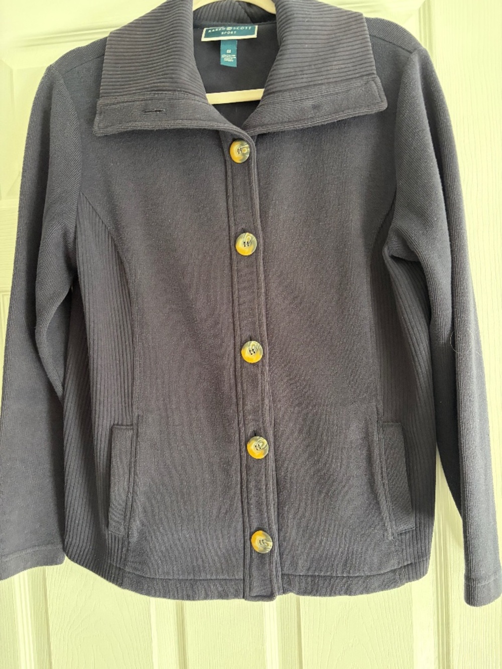 Karen Scott Sport Navy Blue Lightweight Jacket Size M